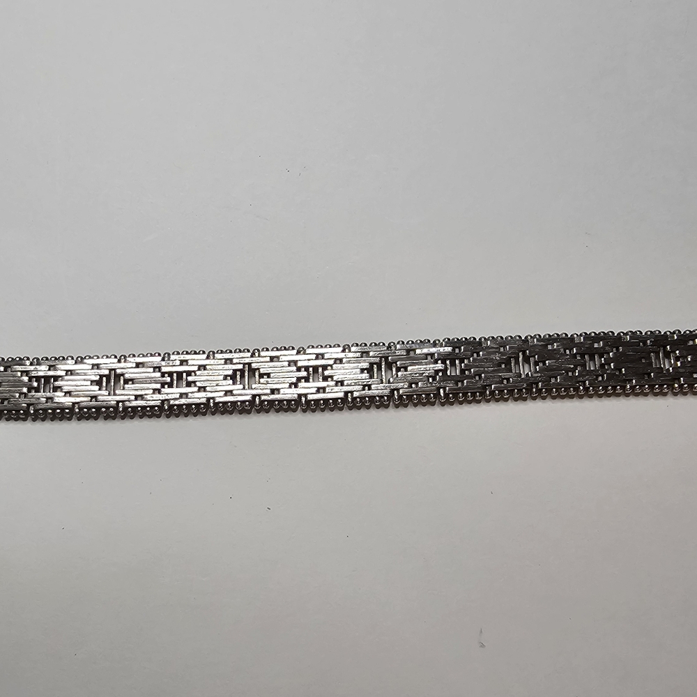 Elegant Sterling Silver Spiga Women's Bracelet 7 1/2, 3mm Weight 6os